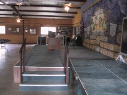 view onto the stage